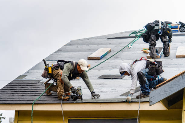 Professional Roof Inspection technician working in Menlo Park, CA